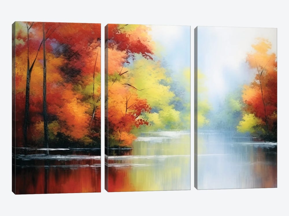 Autumn Mood by Vera Hoi 3-piece Art Print