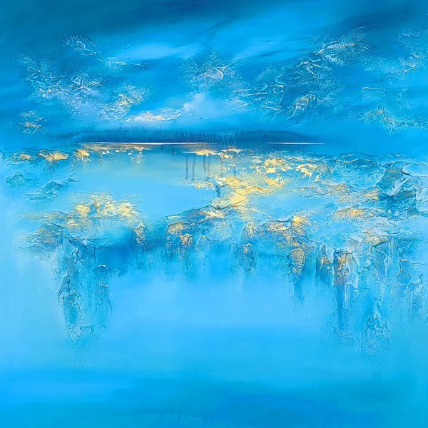 Vera Hoi: Turquoise Lake by Vera Hoi