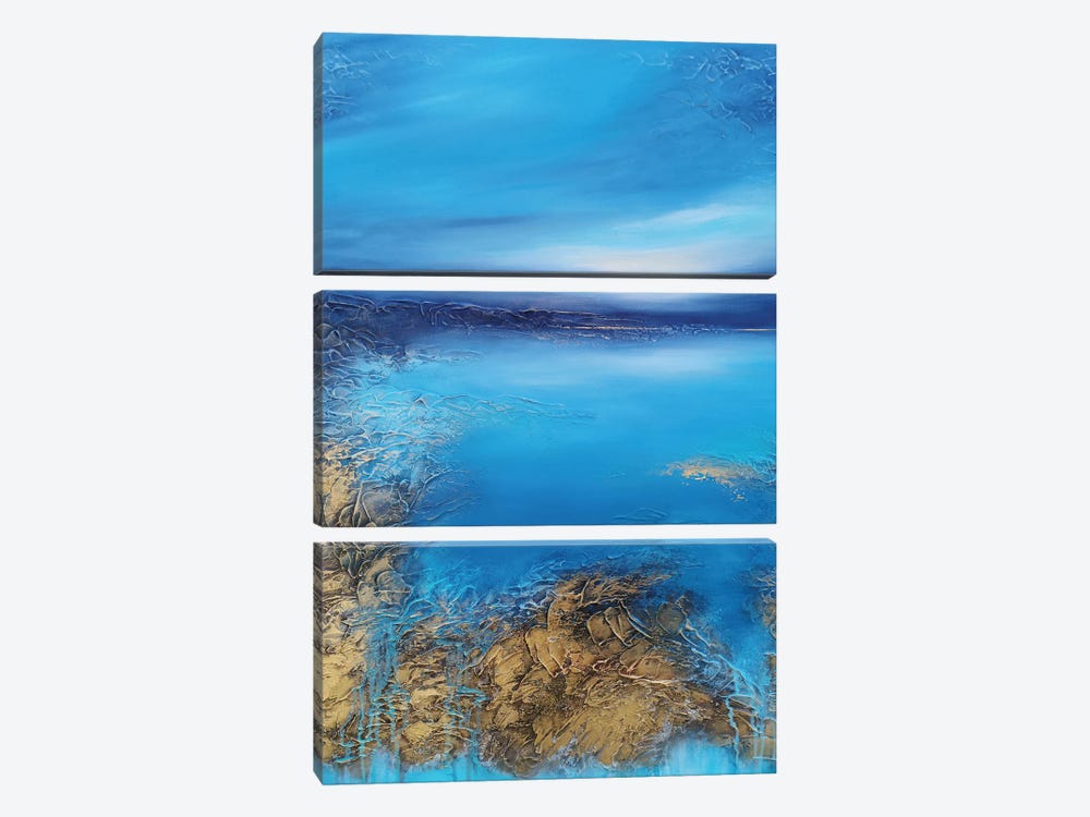 Blue Lagoon by Vera Hoi 3-piece Canvas Artwork