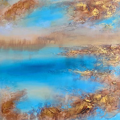 Walk Along The Gold Coast (Triptych Part 3) by Vera Hoi canvas print