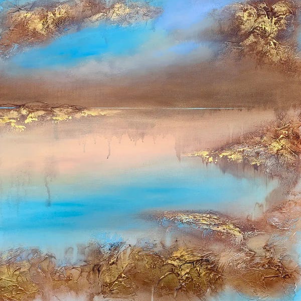 Vera Hoi: Golden Shore (Diptych Part 2) by Vera Hoi