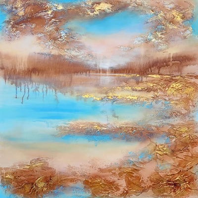 Morning On The Golden Shore by Vera Hoi canvas print