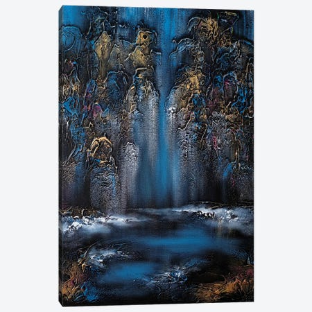 Night Waterfall Canvas Print #VRA86} by Vera Hoi Canvas Print