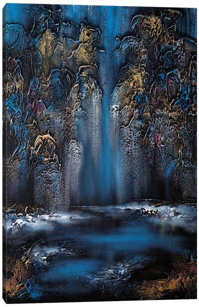 Night Waterfall Canvas Art Print - Vera Hoi