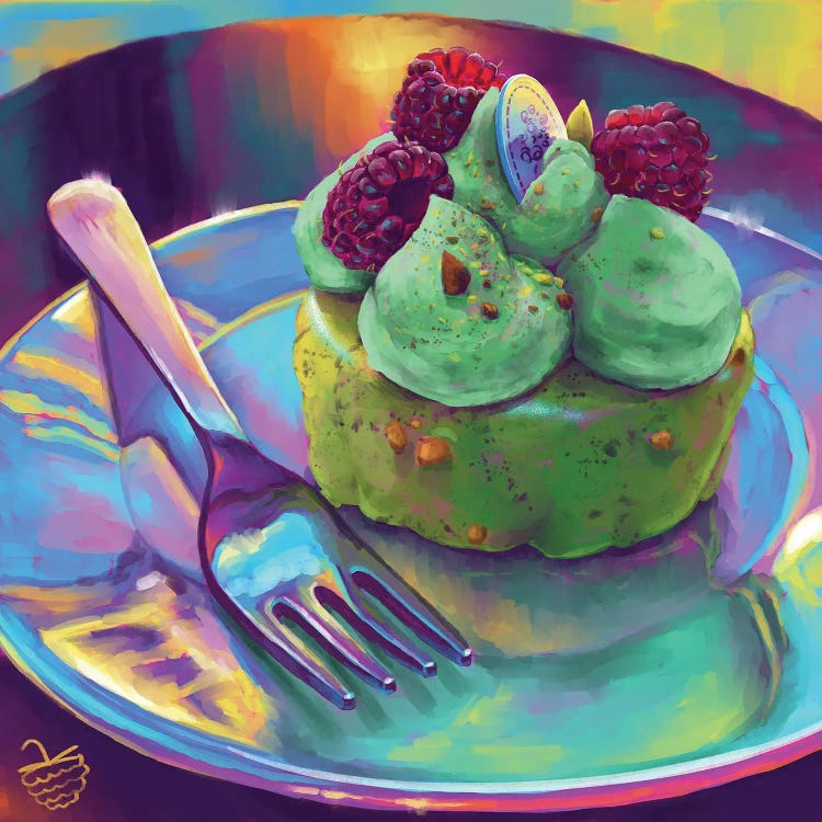 Raspberry And Pistachio Cake
