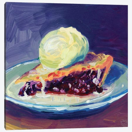 Blueberry Pie Canvas Print #VRB10} by Very Berry Canvas Artwork
