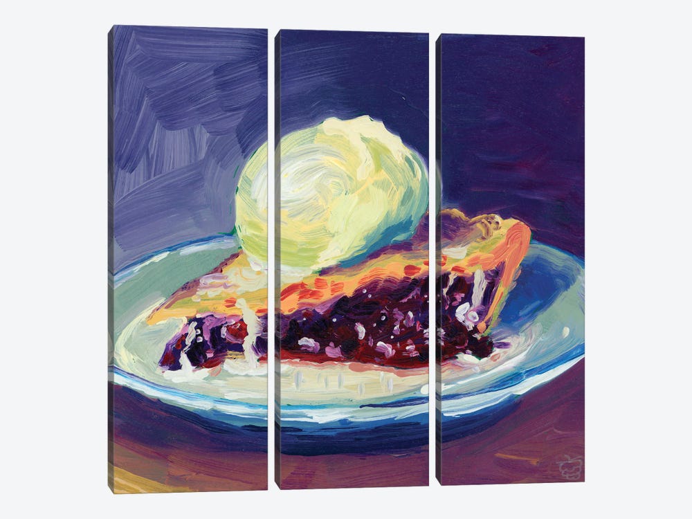 Blueberry Pie by Very Berry 3-piece Canvas Print