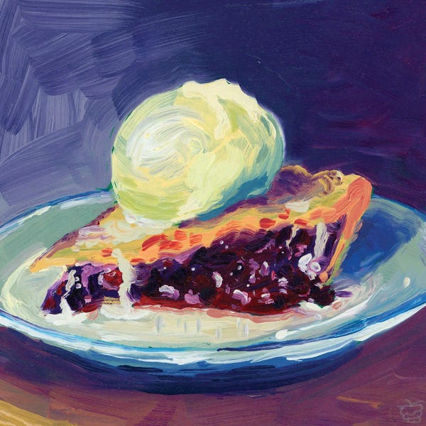 Similar To Wayne Thiebaud: Blueberry Pie by Very Berry
