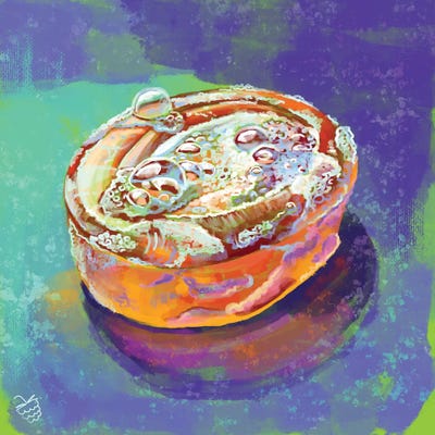 Bubbly Soap by Very Berry canvas print