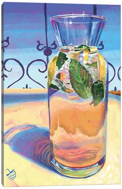 Sunny Lemonade Canvas Art Print - Very Berry