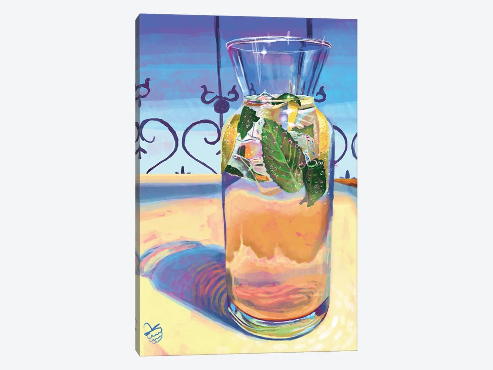 Sunny Lemonade by Very Berry 1-piece Canvas Art Print