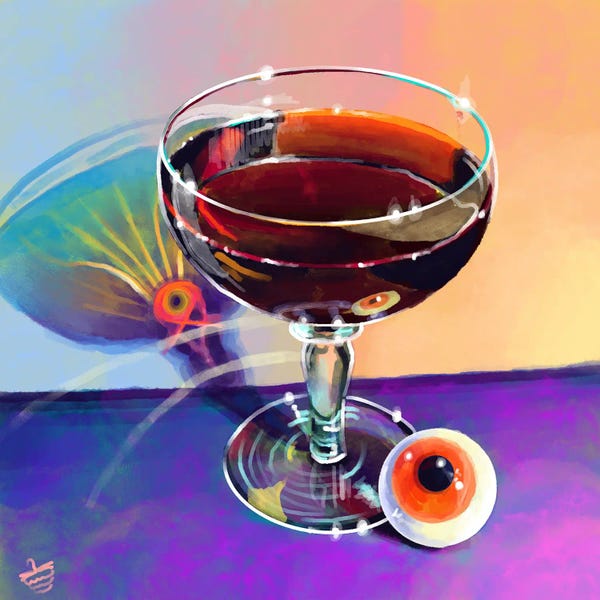 Cocktails & Mixed Drinks: A Glass Of Blood And An Eye Candy by Very Berry