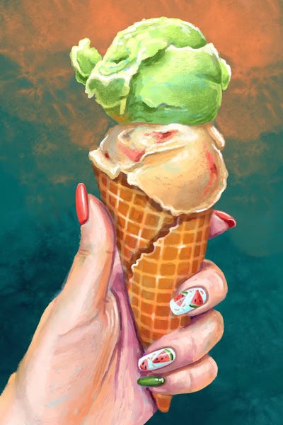 Very Berry: Ice Cream In A Cone II by Very Berry