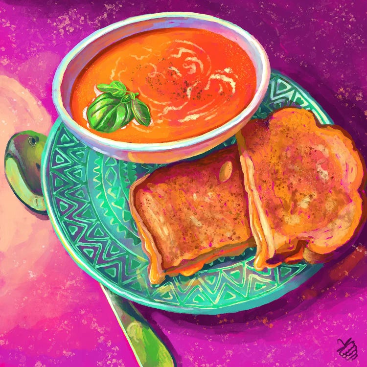Tomato Soup And Grilled Cheese