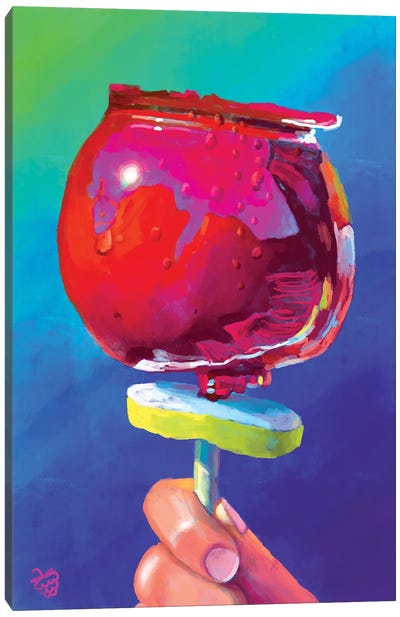 Candy Apple Canvas Art Print - Point of View