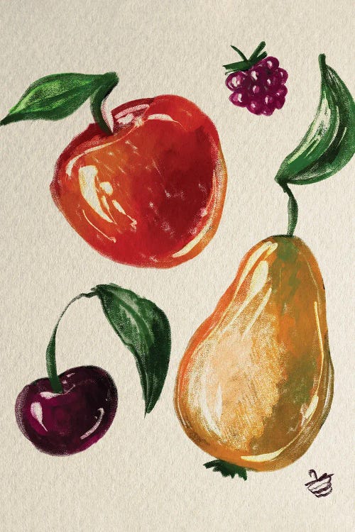 Sketchbook Fruits (Dry Media Series) by Very Berry wall art