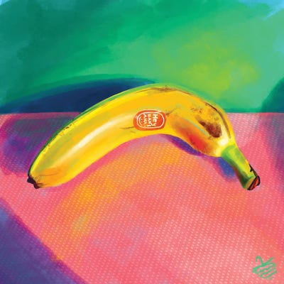 A Single Banana by Very Berry framed wall art