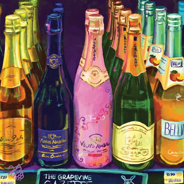Still Lifes For The Modern World: Champagne Bottles by Very Berry