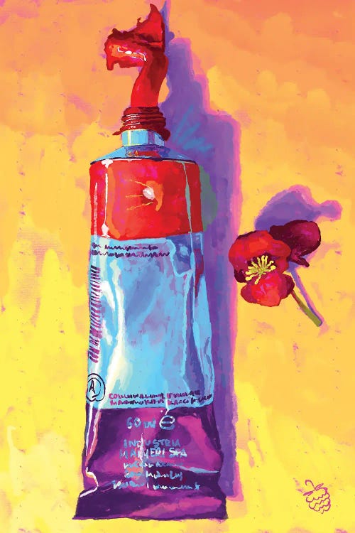 A Tube Of Red Paint
