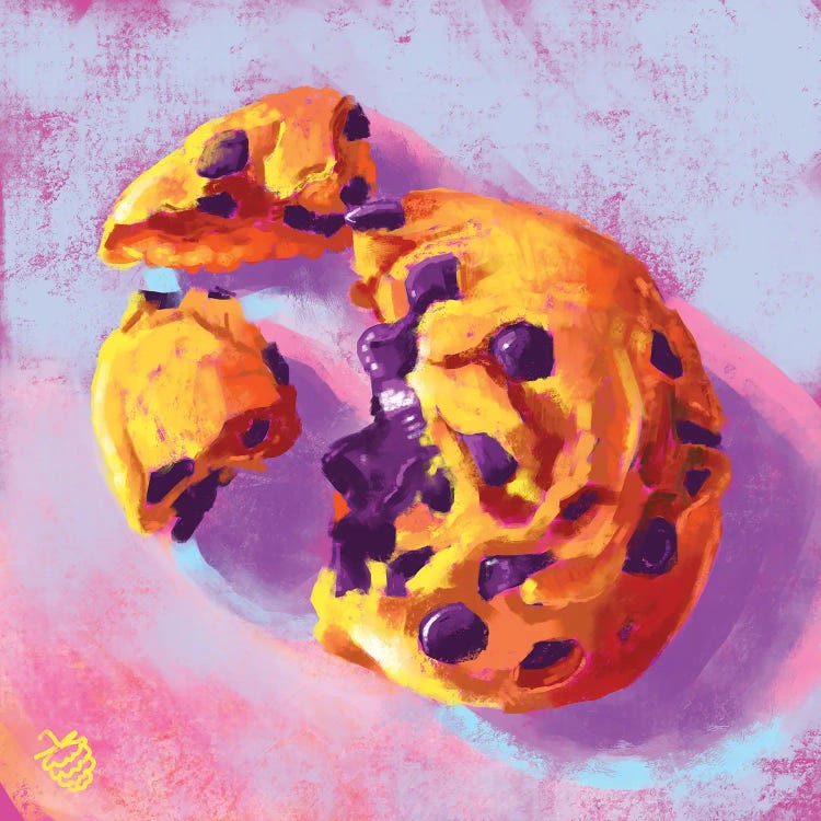 Chocolate Chip Cookie by Very Berry wall art