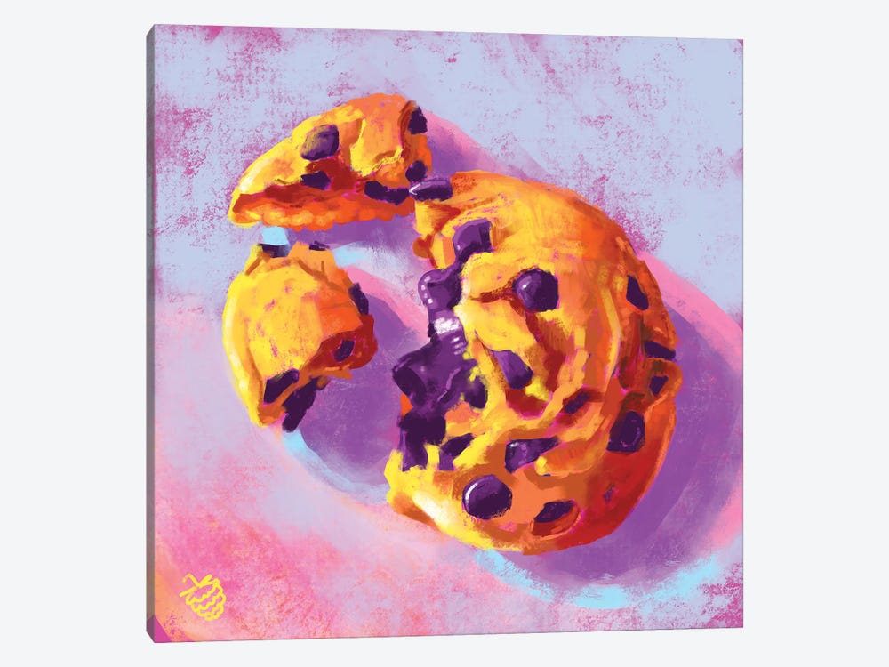Chocolate Chip Cookie by Very Berry 1-piece Canvas Art Print