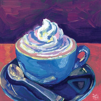 Coffee And Whipped Cream by Very Berry multi panel art