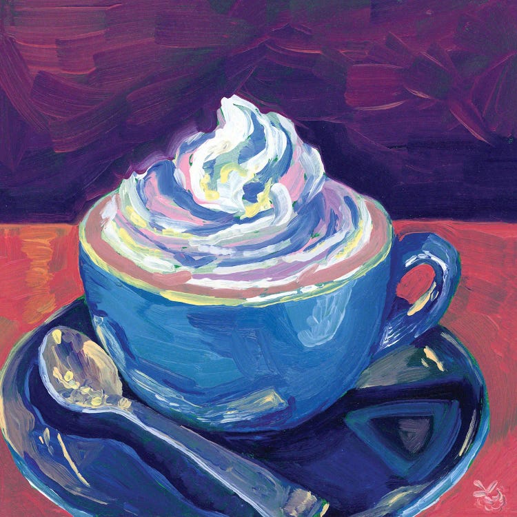 Coffee And Whipped Cream by Very Berry wall art