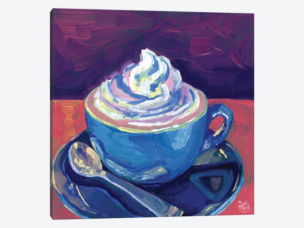 Coffee And Whipped Cream by Very Berry 1-piece Canvas Artwork