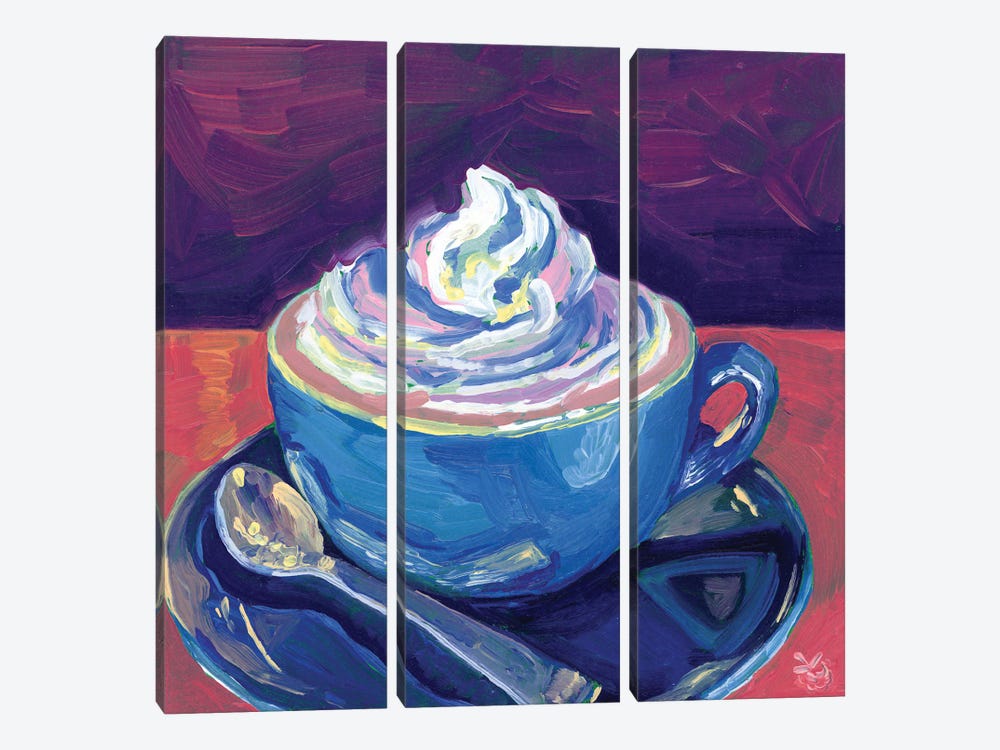 Coffee And Whipped Cream by Very Berry 3-piece Canvas Art