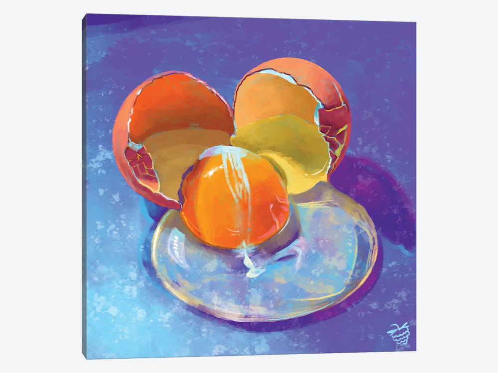 Broken Egg by Very Berry 1-piece Canvas Print