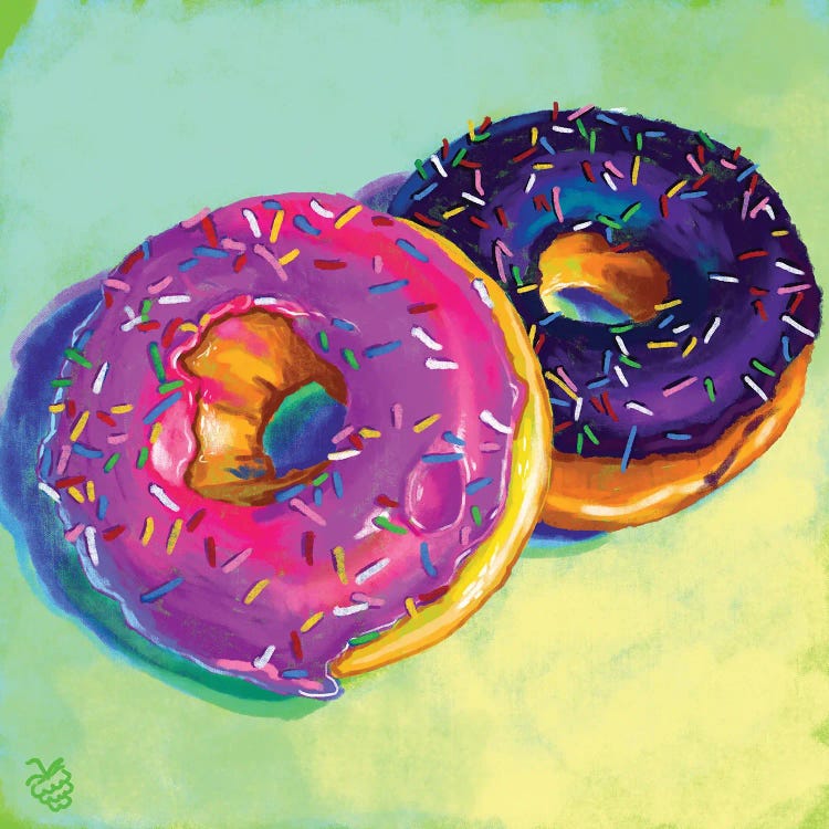 Donuts by Very Berry canvas print