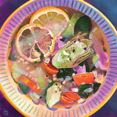 Food Of The Gods by Very Berry canvas print