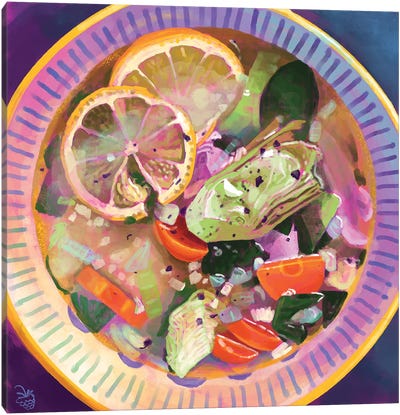 Food Of The Gods Canvas Art Print - Soup Art