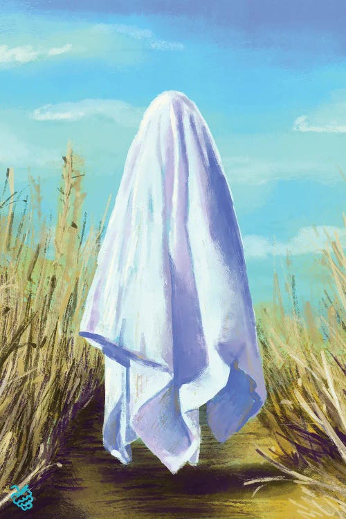 Ghost In The Field by Very Berry wall art