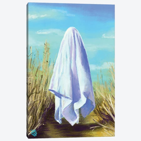 Ghost In The Field Canvas Print #VRB33} by Very Berry Canvas Artwork