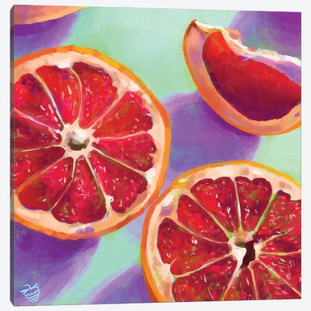 Grapefruits Canvas Print #VRB35} by Very Berry Canvas Print