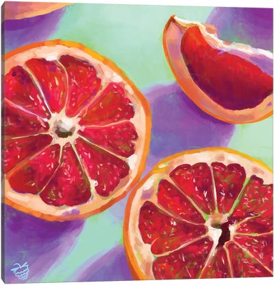 Grapefruits Canvas Art Print - Very Berry