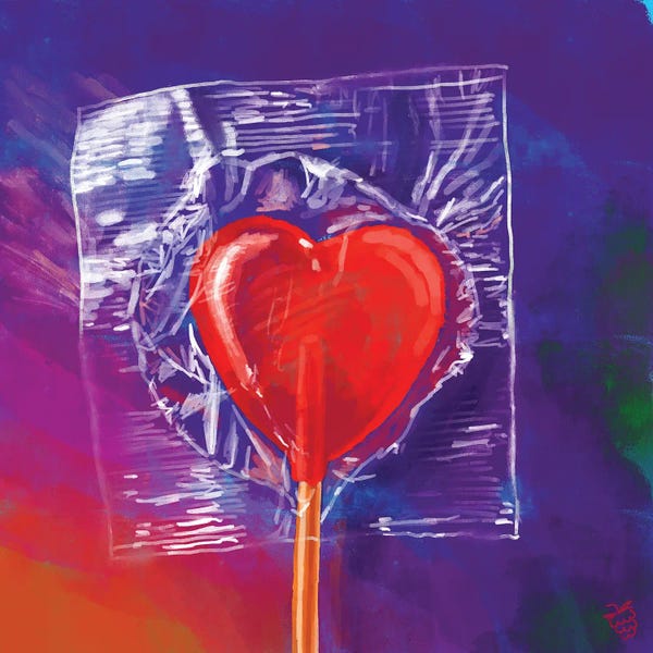 Hearts: Heart Lollipop by Very Berry