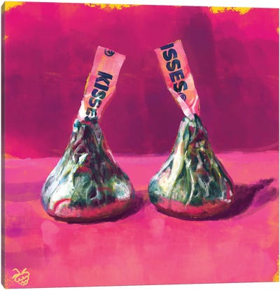 Hershey's Kisses Canvas Art Print - Chocolate Art