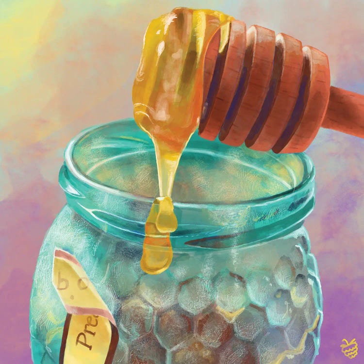 Honey Jar by Very Berry wall art