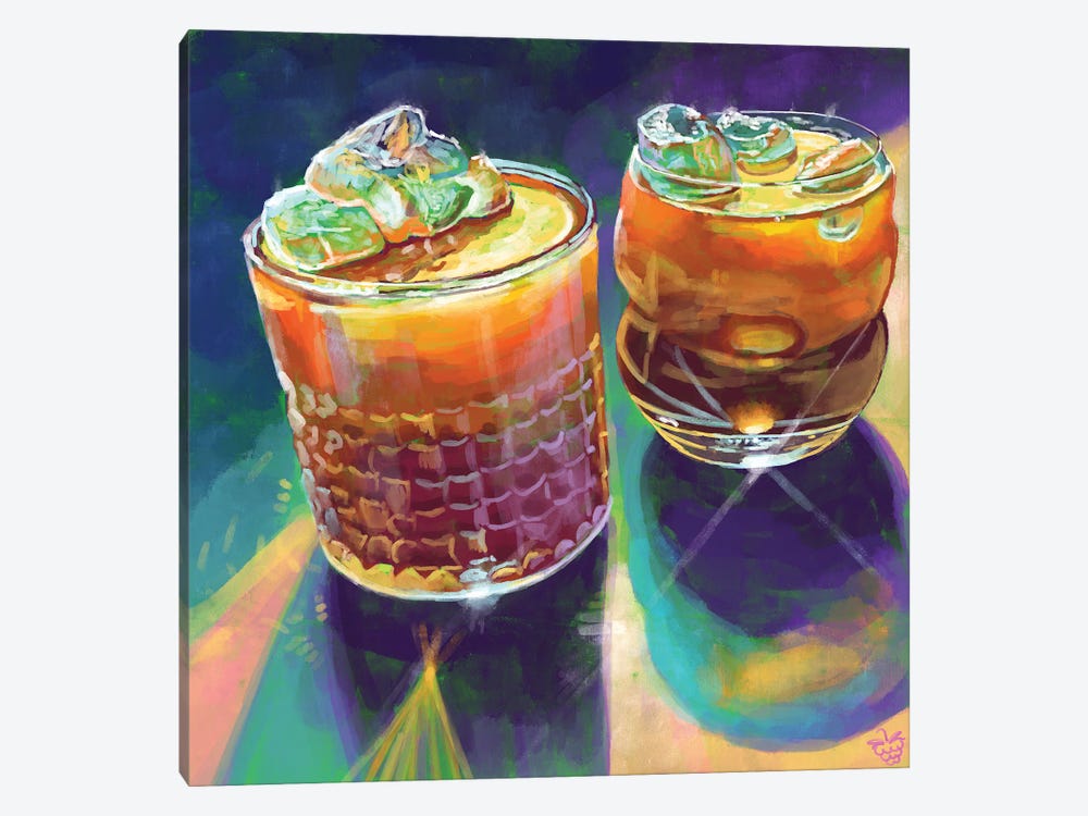 Ice Coffees by Very Berry 1-piece Canvas Artwork
