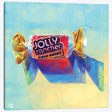 Jolly Rancher Canvas Print #VRB45} by Very Berry Canvas Art
