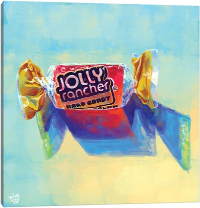 Jolly Rancher Canvas Art Print - Candy Art