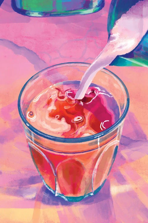 Latte In Pink