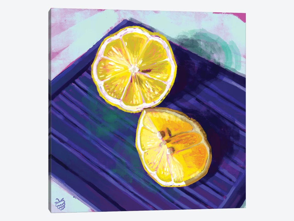 Lemons by Very Berry 1-piece Canvas Art Print