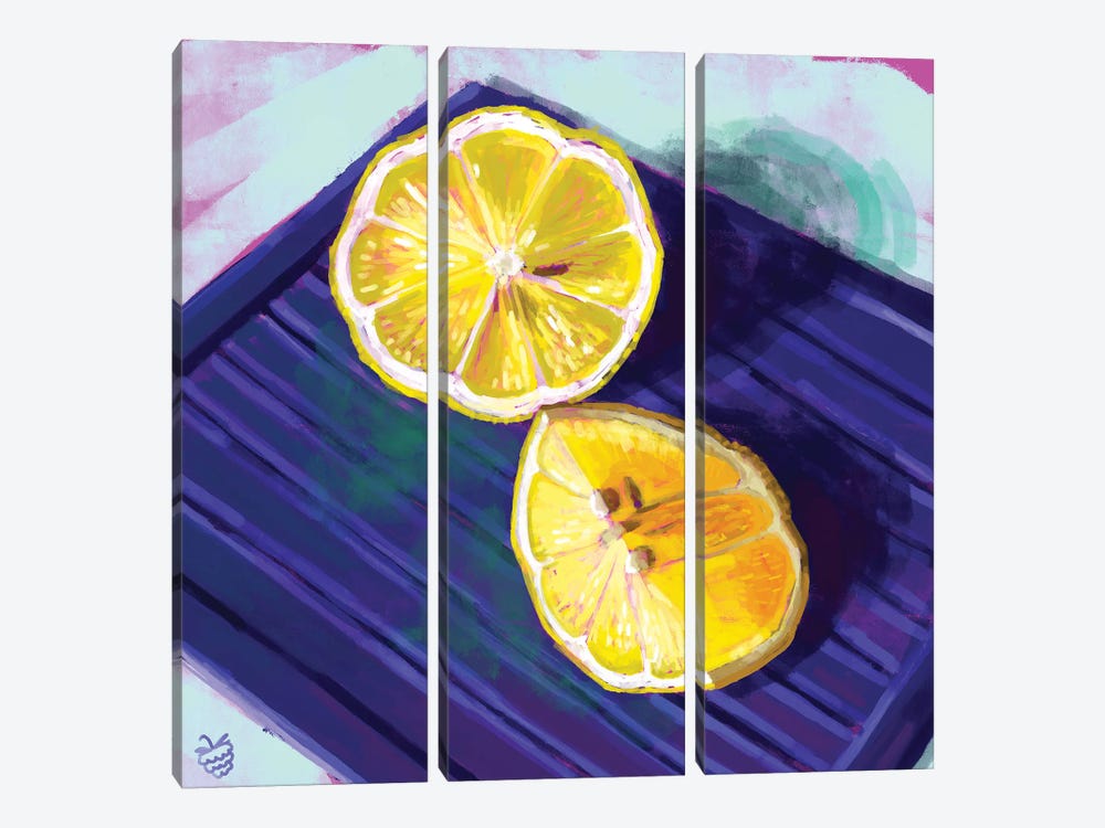 Lemons by Very Berry 3-piece Canvas Print