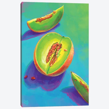 Melons Canvas Print #VRB50} by Very Berry Canvas Art