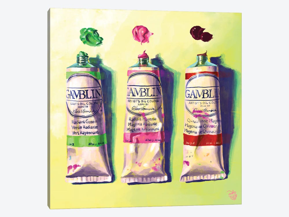 Oil Paints by Very Berry 1-piece Canvas Artwork