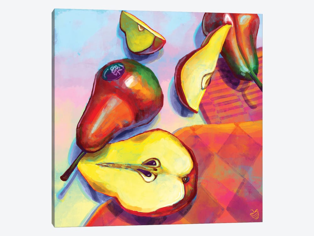 Pears II by Very Berry 1-piece Canvas Wall Art