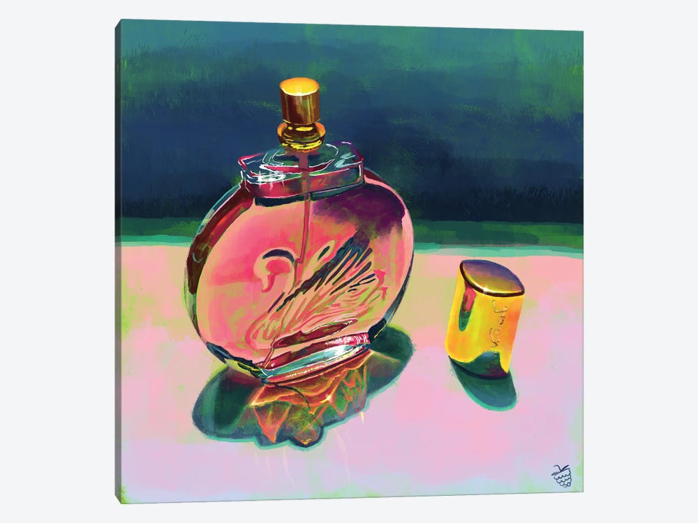 Pink Swan Perfume - Gloria Vanderbilt Minuit A New York by Very Berry 1-piece Canvas Wall Art